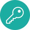 Cloud access across clouds and accounts Key icon