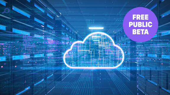 Enterprise Switch Cloud Migration A bright cloud symbol amidst dark server racks indicates a simple migration