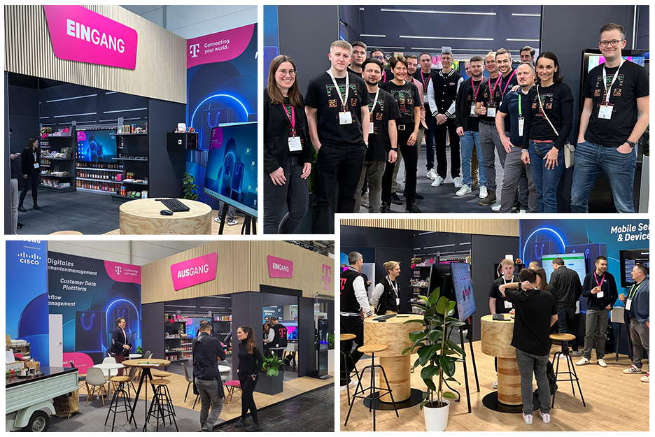 Collage von Besuchern der EuroCIS 2025