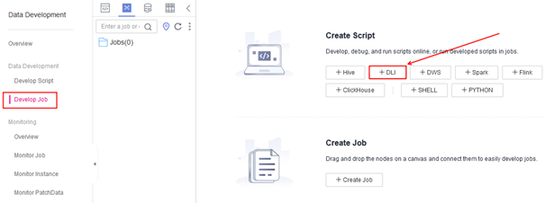 Job entwickeln Screenshot Job entwickeln