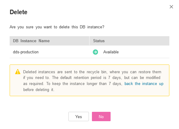 2) User confirms deletion from database Screenshot 2) User confirms deletion from database