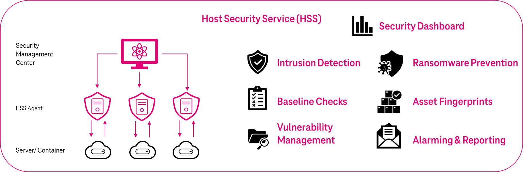 Übersicht über die Komponenten des Host Security Service